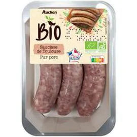 Saucisses de Toulouse bio (300g)