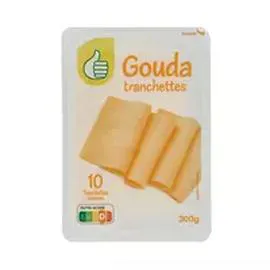 AUCHAN, POUCE Gouda en tranche 300g