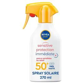 NIVEA SUN Crème Protection solaire peaux sensibles SPF 50+ 270ml