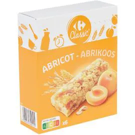 Barres céréales abricot (6x21g)