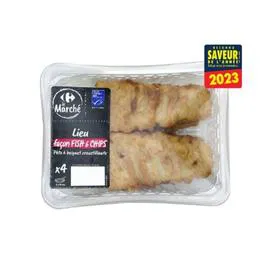 Poissons panés Lieu Fish & Chips (400g)