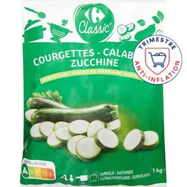 CARREFOUR CLASSIC' Courgettes en rondelles 1kg