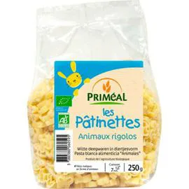 PRIMEAL Les Pâtinettes - Animaux Rigolos Bio 250g