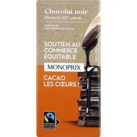 MONOPRIX Chocolat noir pâtissier dessert Max Havelaar 200g