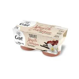 Yaourt brassé au lait entier à la vanille sur lit de châtaigne (2x150g)