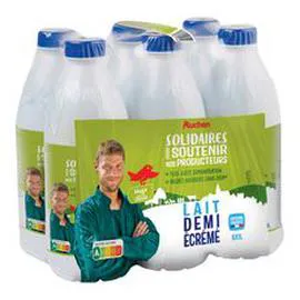 Lait demi-écrémé UHT (6x1l)