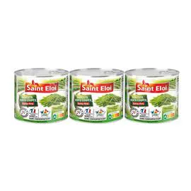 SAINT ELOI Haricots verts coupés. extra-fins 3x110g