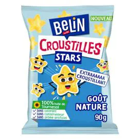 Biscuits apéritifs goût nature Croustilles Stars (90g)