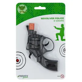 Jouet petit revolver 8 coups (l'unité)
