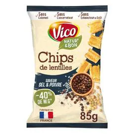 Chips lentilles sel & poivre (85g)