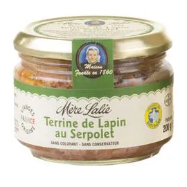 Terrine de lapin au serpolet (180g)
