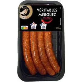 Véritables merguez fortes (360g)