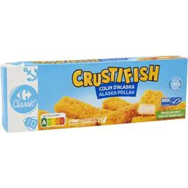 CARREFOUR CLASSIC' Colin d'Alaska panés 450g