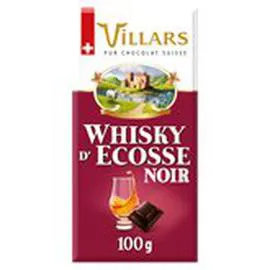 Tablette chocolat Noir whisky d'Ecosse (100g)