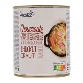 Plat cuisiné Choucroute garnie SIMPL (800g)