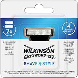 WILKINSON SWORD Lames de rechange Shave & Style x2