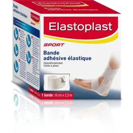 Bande adhésive élastique 6 cm x 2,5 m (l'unité)