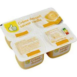 Crème dessert saveur vanille (4x125g)