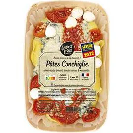 Pâtes conchiglie crème ricotta épinard tomates mozzarella (300g)