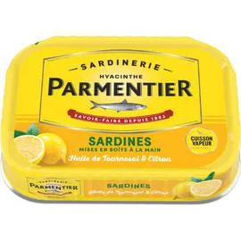 Sardines à huile de tournesol & citron (135g)