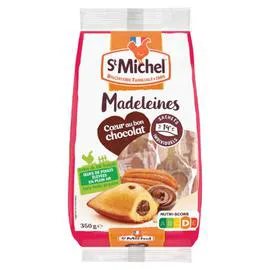 ST MICHEL Madeleines coeur chocolat 15x25g
