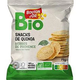 BOUTON D'OR BIO Snacks de quinoa herbes de Provence BIO 75g