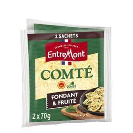 ENTREMONT Fromage Râpé Comté AOP 2x70g