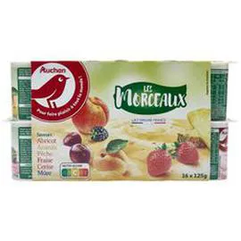 Panaché de yaourts aux fruits avec morceaux (16x125g)