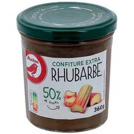 AUCHAN Confiture extra rhubarbe 360g