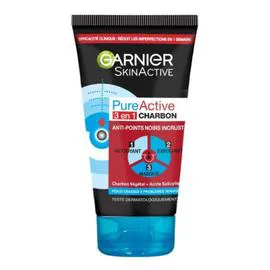 GARNIER, SKINACTIVE Gel Soin Visage 3 En 1 Anti-Points Noirs 150ml