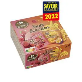 Glaces fraise framboise/mangue passion (274g)