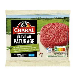 Steak haché pur boeuf élevé au pâturage (2x130g)