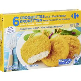 Croquettes de poisson ail et fines herbes MSC (300g)