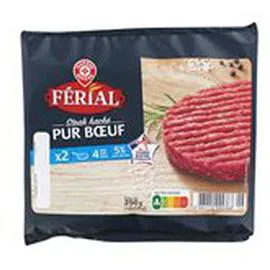 MARQUE REPÈRE, FÉRIAL Steak haché 5% MG 2x125g