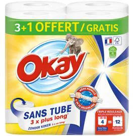 Blanc sans tube 3+1 rouleaux gratuits (l'unité)
