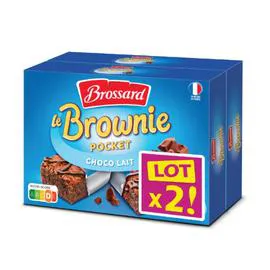 BROSSARD Gâteaux brownie chocolat au lait 60g