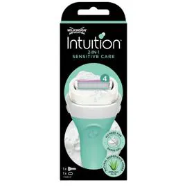 WILKINSON SWORD, INTUITION Lame de Rasoir avec Savon 3 en 1 l'unité