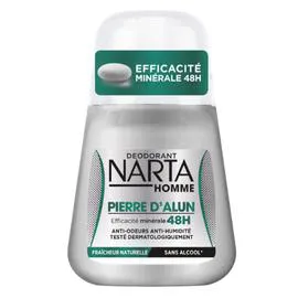 NARTA HOMME Déodorant Homme Pierre d'Alun Minérale 48h 50ml