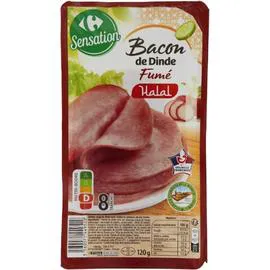 Bacon de dinde halal fumé (120g)