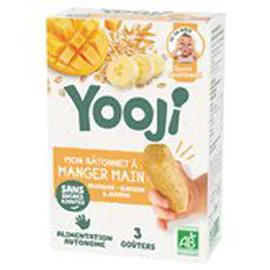 YOOJI Bâtonnets Manger Main Bio Mangue banane avoine 150g