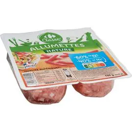 CARREFOUR CLASSIC' Allumettes nature 2x75g