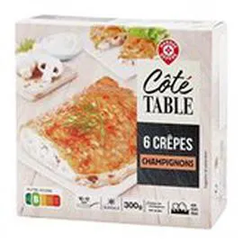 MARQUE REPÈRE, CÔTÉ TABLE Crêpes Champignons x6 300g