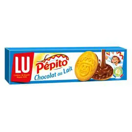 LU, PÉPITO Biscuits nappés au chocolat au lait Pepito 192g
