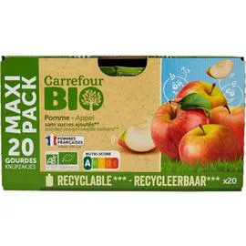 Compote bio sans sucres ajoutés (20x90g)