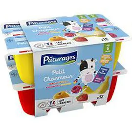 Aliment lacté Petit Charmeur aux fruits, dès 6 mois (12x50g)