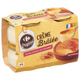 Dessert crème brûlée (4x100g)