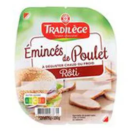 MARQUE REPÈRE, TRADILÈGE Emincés de poulet Rôti 2x75g