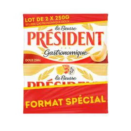 Beurre doux gastronomique (2x250g)