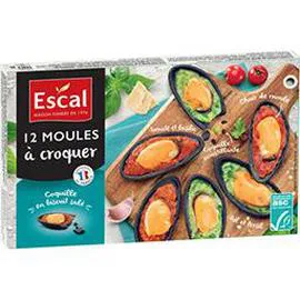 Moules à croquer surgelées - x12 (180g)