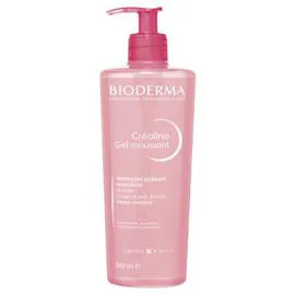BIODERMA Gel Nettoyant Moussant Apaise Et Hydrate Les Peaux Sensibles Créaline 500ml